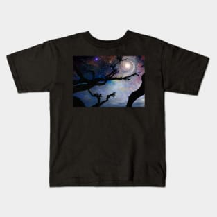 Black leafless tree branches Kids T-Shirt